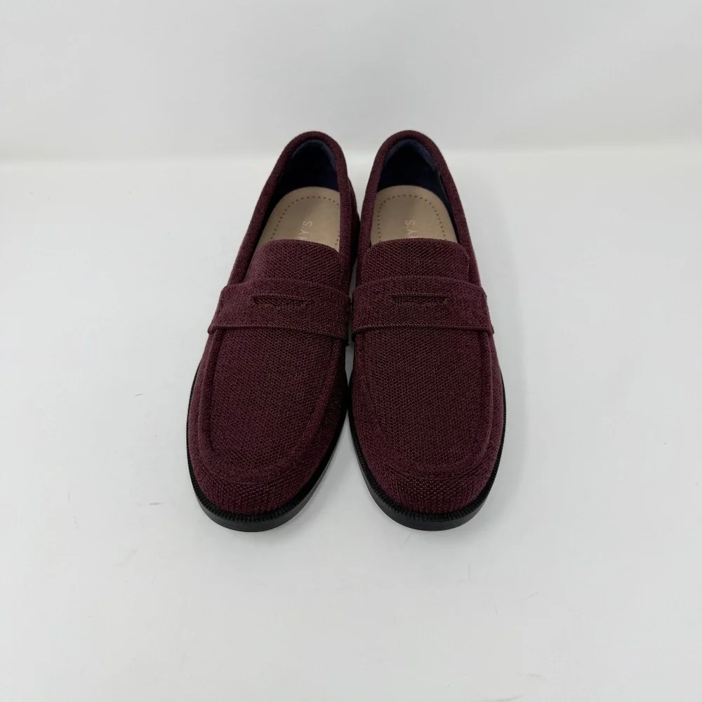 New Rothy's The ReVelvet Penny Loafer Revelvet Syrah Sz 9 - Picture 8 of 13